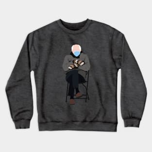 Bernie Sanders Inauguration Meme Crewneck Sweatshirt